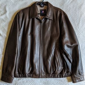 Chaps men's leather jacket